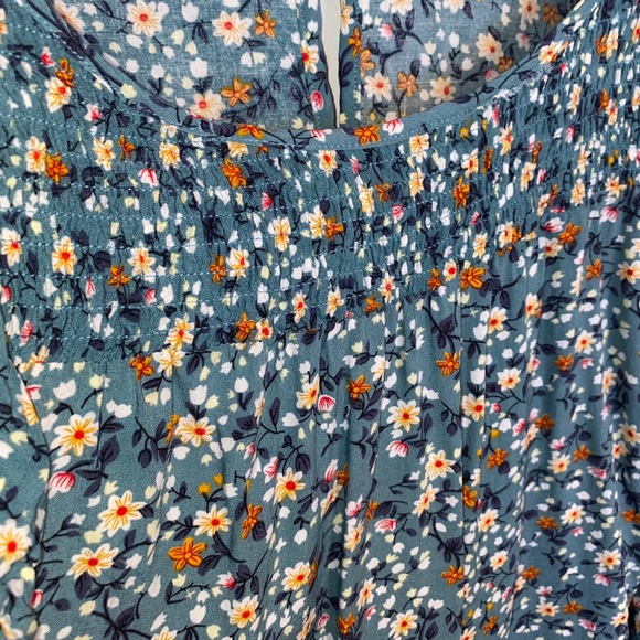 Cascading Ruffles Top In Aqua - Picture 7 of 8